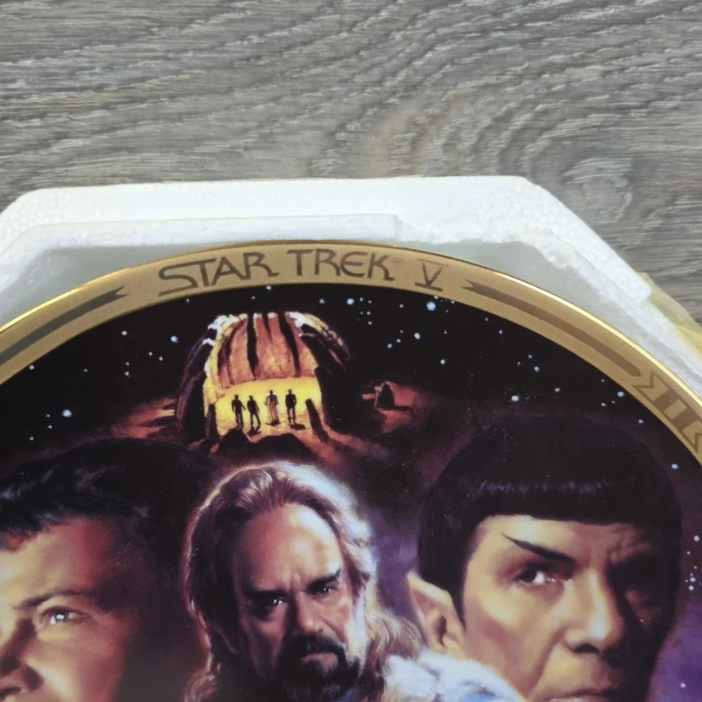 Star Trek 30 Years Collector Plate Starfleet Doctors Final Frontier Lot Of 2 COA